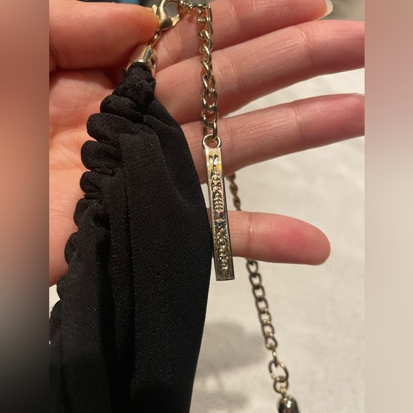 EUC Authentic Black MK maxi dress with gold accent - Picture 4 of 7